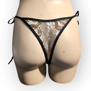 Image of Brushed Angel Sequin Thong Bottom