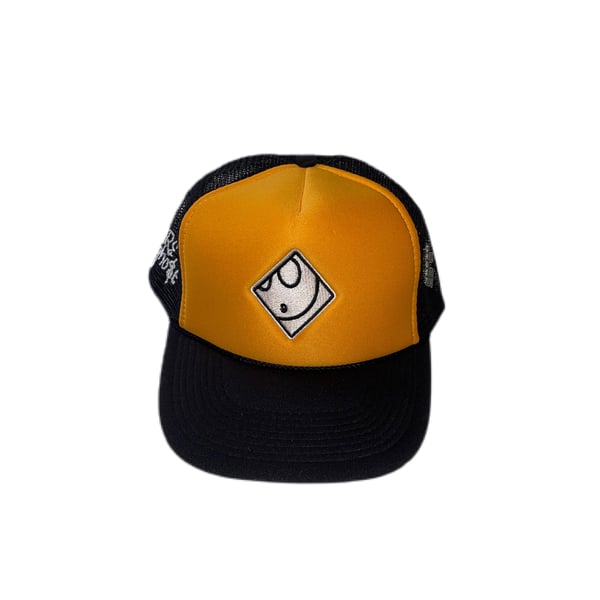 Image of Ghost Trucker Hat in Yellow/Black