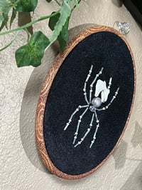 Image 2 of Silver Tooth Spider Embroidery Piece