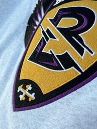 Image 2 of Retro Ravens hoodie 2025 (Ash)