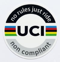 UCI non compliant sticker