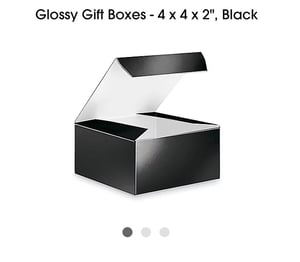 Image of 49 Small Black Glossy Boxes 