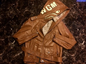 Image of OG Brown Leather Jacket Size M
