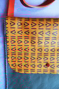 Image 2 of Printed Leather Satchel