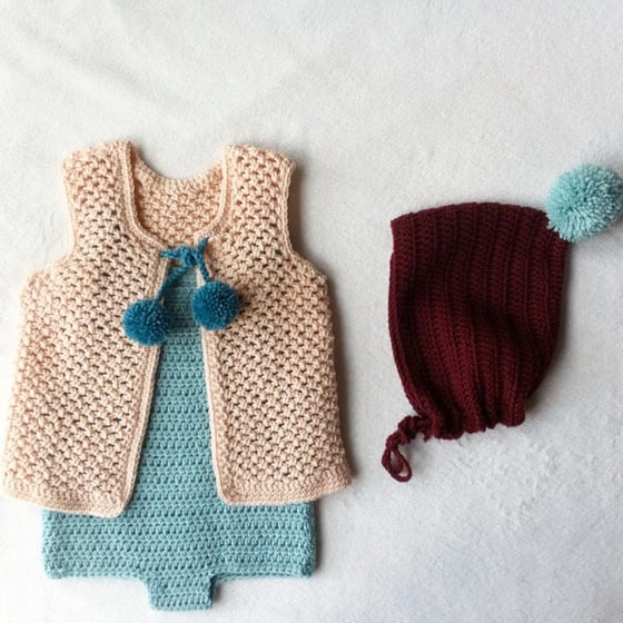 Image of Crochet Vest / Chaleco -soft wool-