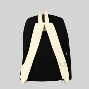 Image of Simple Canvas Backpack - Black