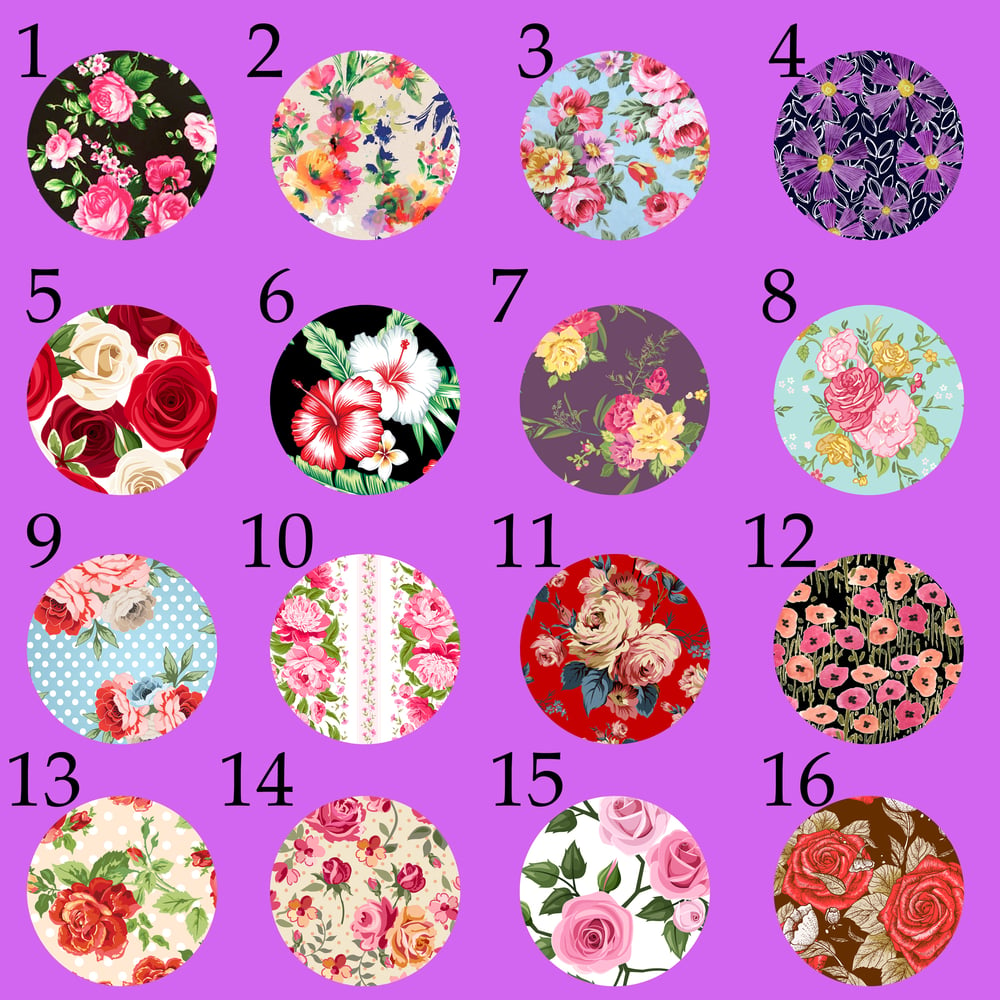 Image of Floral Print Plugs 1 (sizes 2g-2")