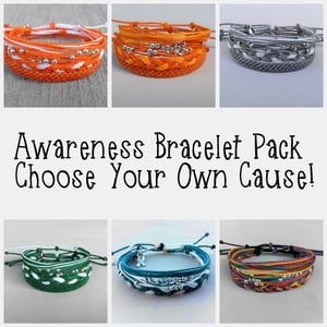 Image of AWARENESS BRACELET PACK - YOU CHOOSE YOUR CAUSE!