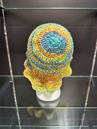 Image 3 of crochet bucket hat with wavy brim E