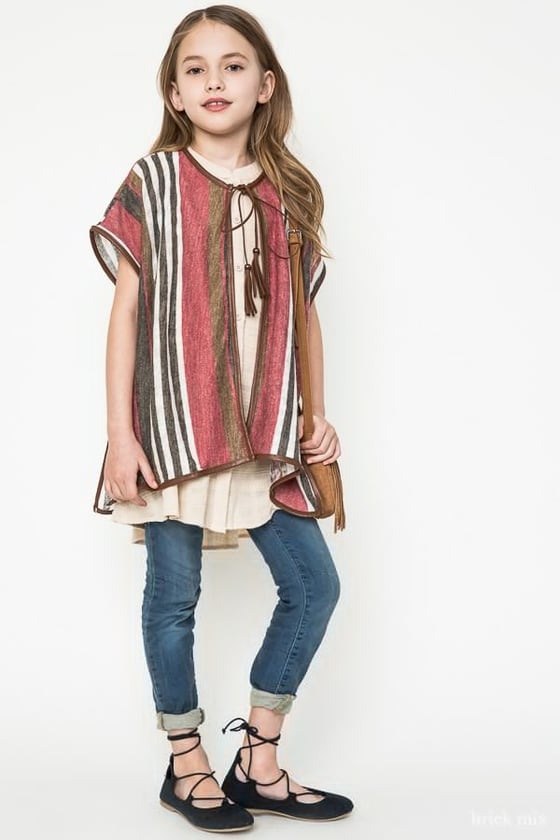 Image of Stripe Poncho