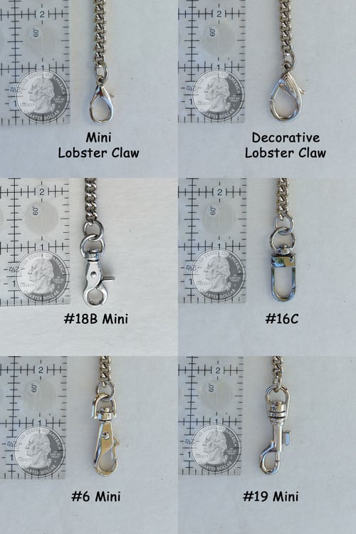 Image of NICKEL Chain Purse Strap - Mini Classy Curb Chain - 1/4" Wide - Choose Length & Clip Style