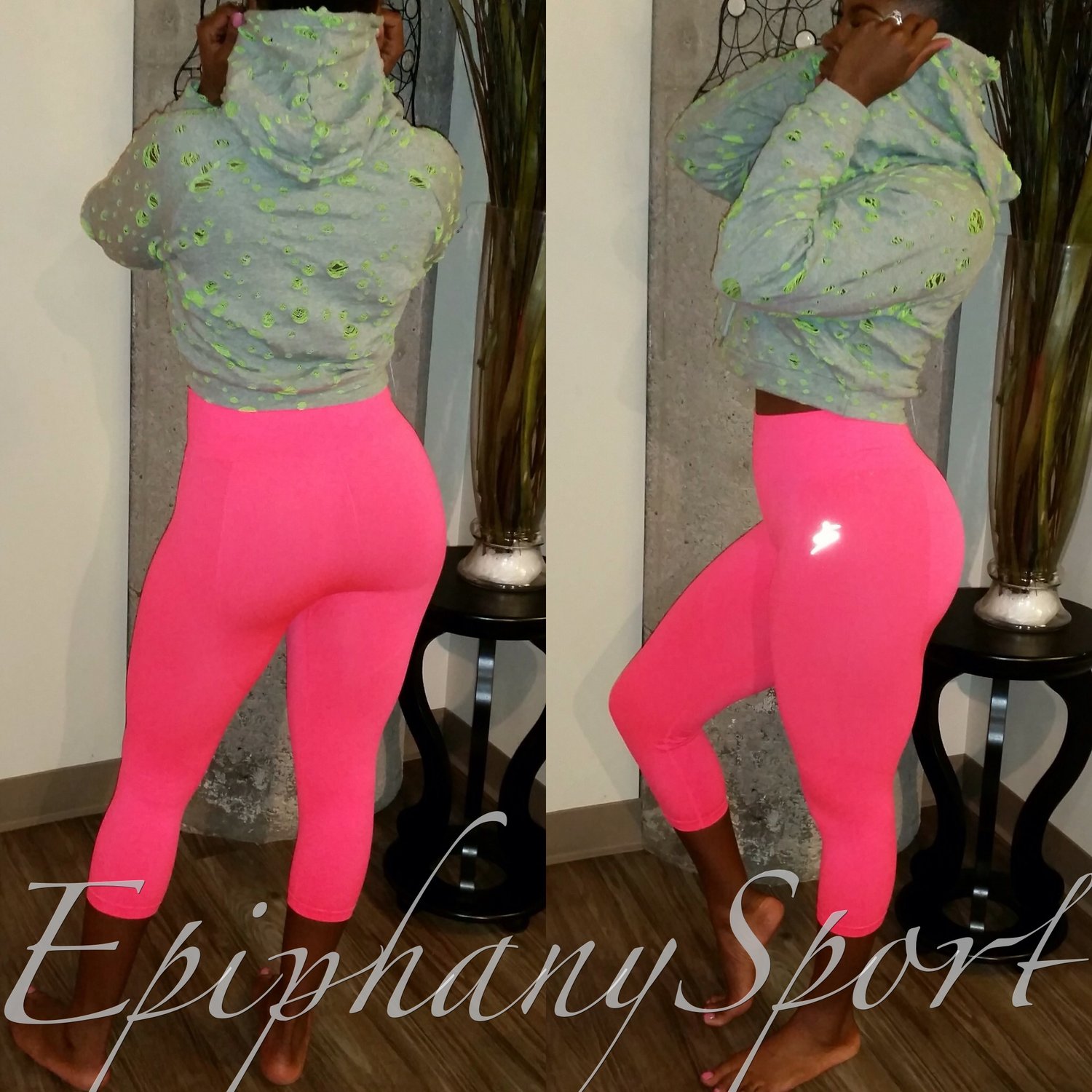 Image of The Monica Fitness Pant-(Neon Coral)