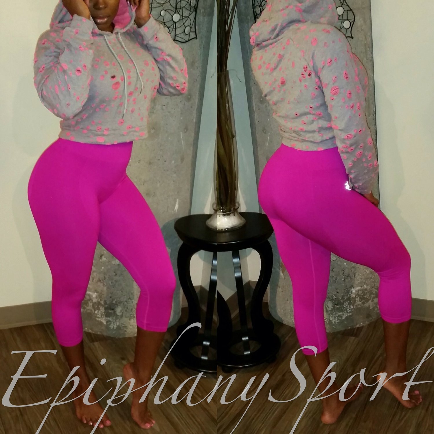 Image of The Monica Fitness Pant-(Fuchsia Pink)