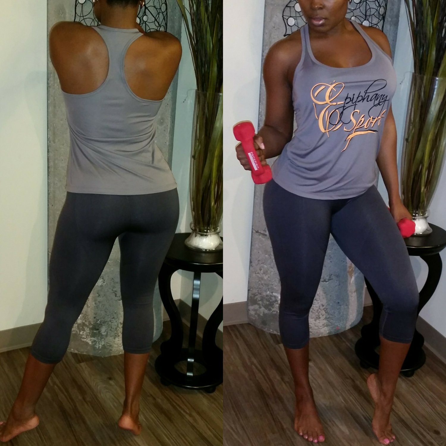 Image of The Epiphany Sport Tank-**Grey**