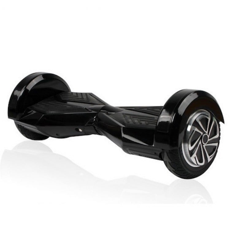 Image of Black  8 Inch Htown Wheels Hoverboard With Bluetooth Speaker, LED and Remote