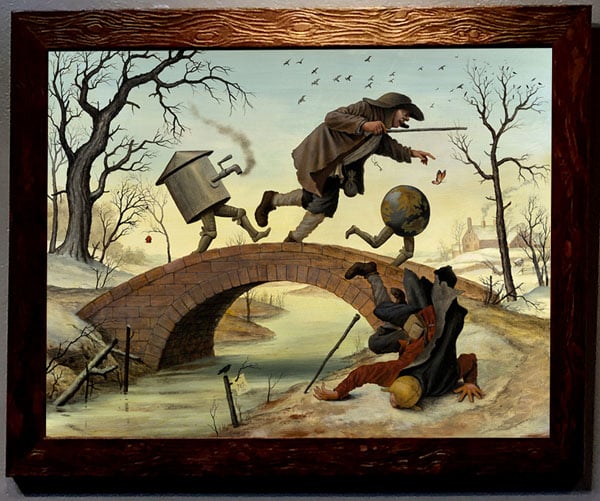Image of Mike Davis 'The Bridge' wood print