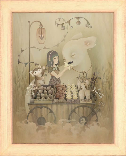 Image of Amy Sol 'Starlight Crumble' wood print