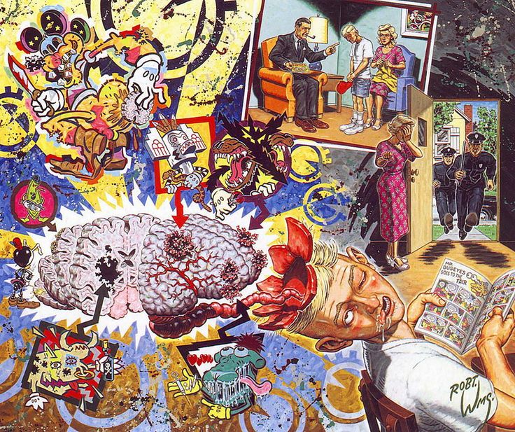 Image of Robert Williams 'The Cartoon Disease' signed lithograph 