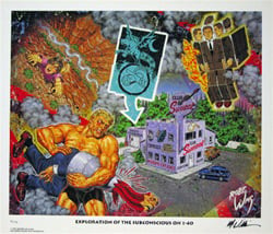 Image of Robert Williams 'Exploration of the Subconscious...' lithograph signed