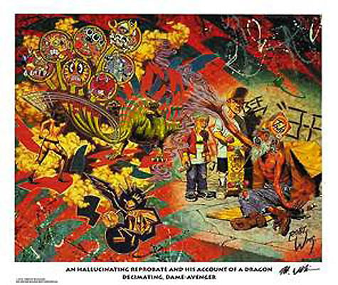 Image of Robert Williams 'An Hallucinating Reprobate...' signed lithograph