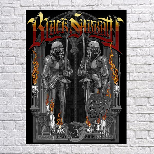 Image of BLACK SABBATH 'Knight's Watch' Alberta Poster 