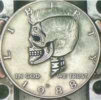 Kennedy Half Dollar Sugar Skull