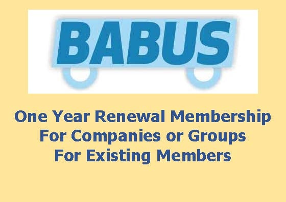 Image of Renewal BABUS Membership - Companies or Groups - for one year to 31st March 2020