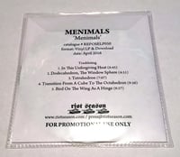 Image 2 of MENIMALS 'Menimals' Promo CD-R