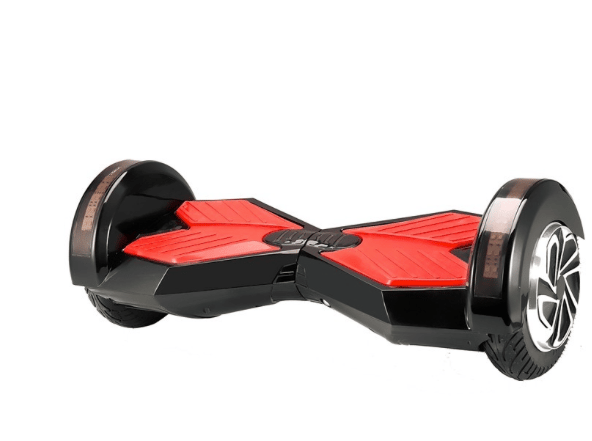 Image of Black/Red  8 Inch Htown Wheels Hoverboard With Bluetooth Speaker, LED and Remote