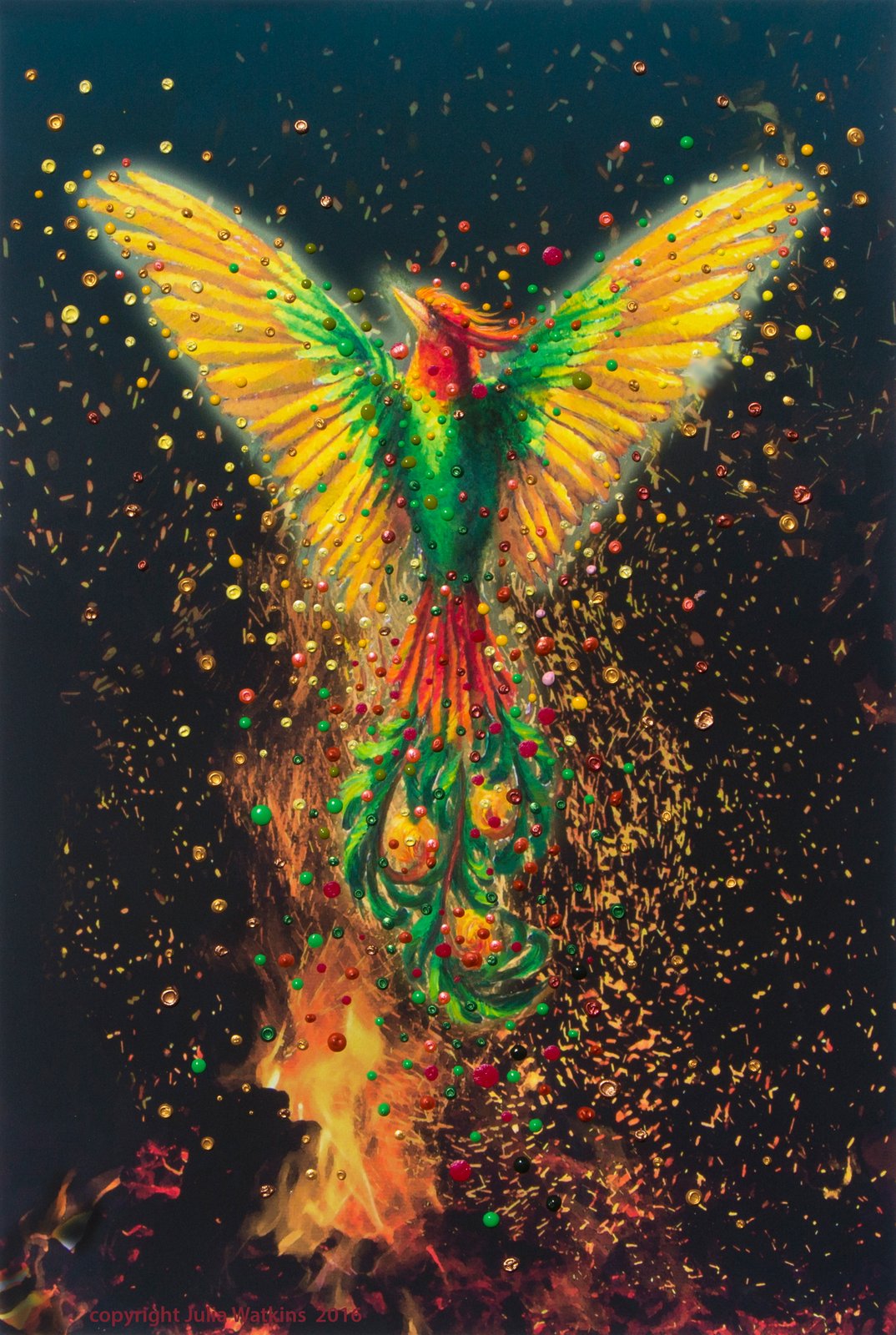 The Energy Art Store By Julia Watkins — Phoenix Rising Energy Painting ...