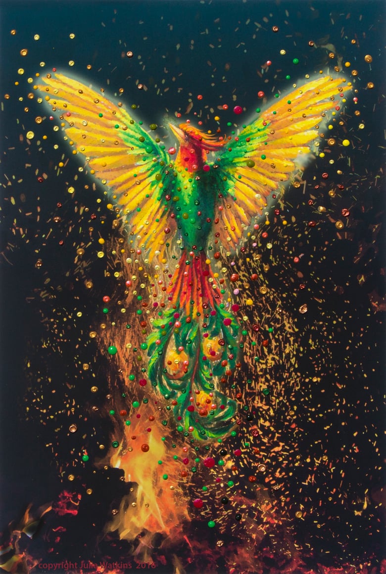 Image of Phoenix Rising Energy Painting - Giclee Print