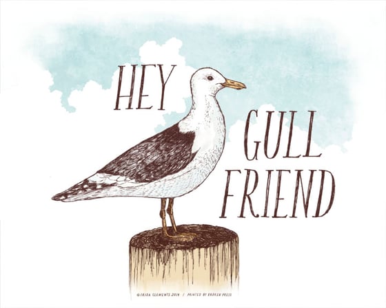 Image of Hey Gull Friend / 8x10 Color Print