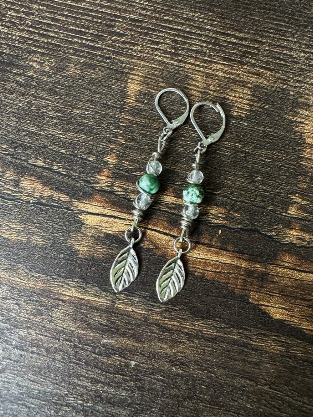 Image of "Ground & Grow" Earrings w/ Tree Agate