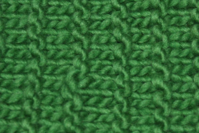 Image of Hand Knitted Green Snood