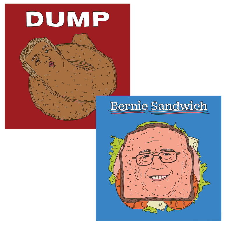 Image of Donald Dump / Bernie Sandwich Prints