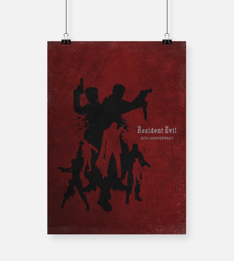 Image of Resident Evil 20th Anniversary A3 Print