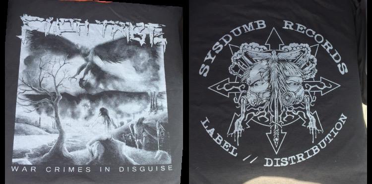 Image of FILTH TRIBE "WAR CRIMES IN DISGUISE" SHIRT