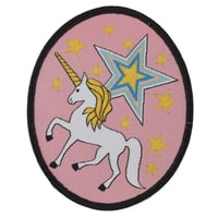 Image 1 of Unicorn Stars Iron on Patch 