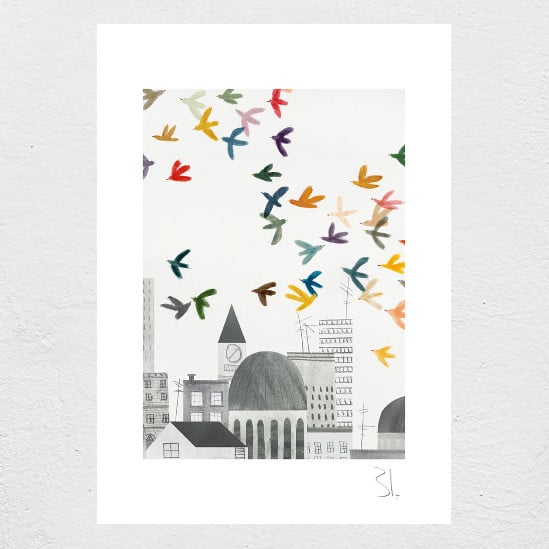 Image of Grey City print