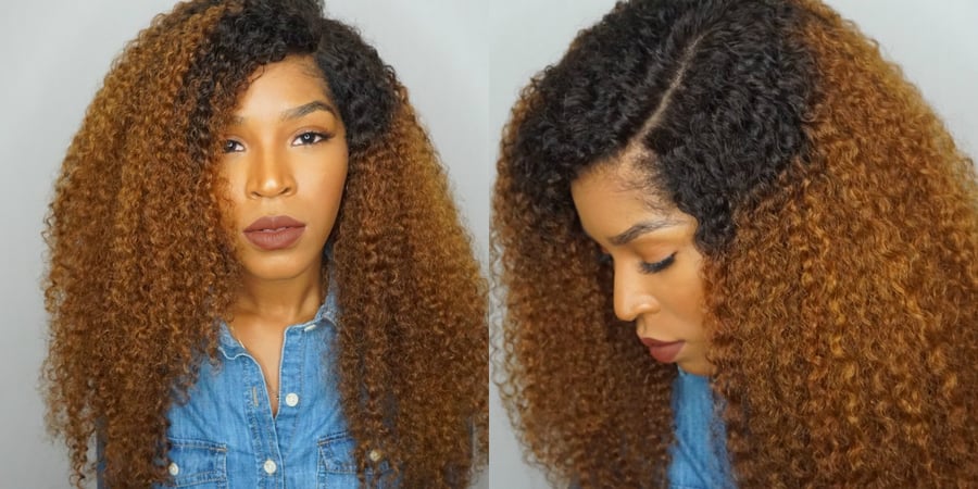 Image of Curly Ombre Full Lace Wig
