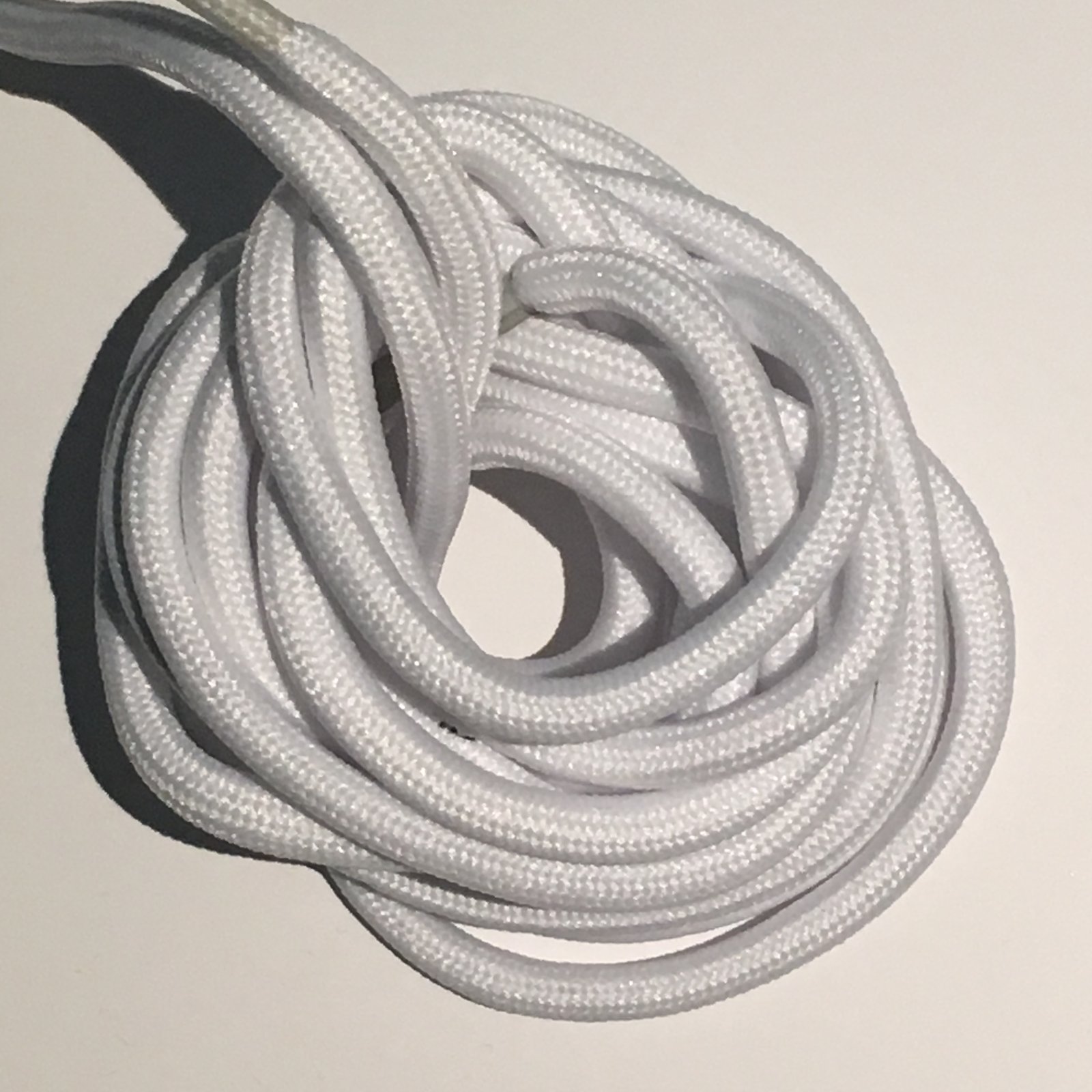 white rope laces