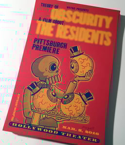 Image of THEORY of OBSCURITY: a film about THE RESIDENTS 11" x 17" S/N Silkscreen Print
