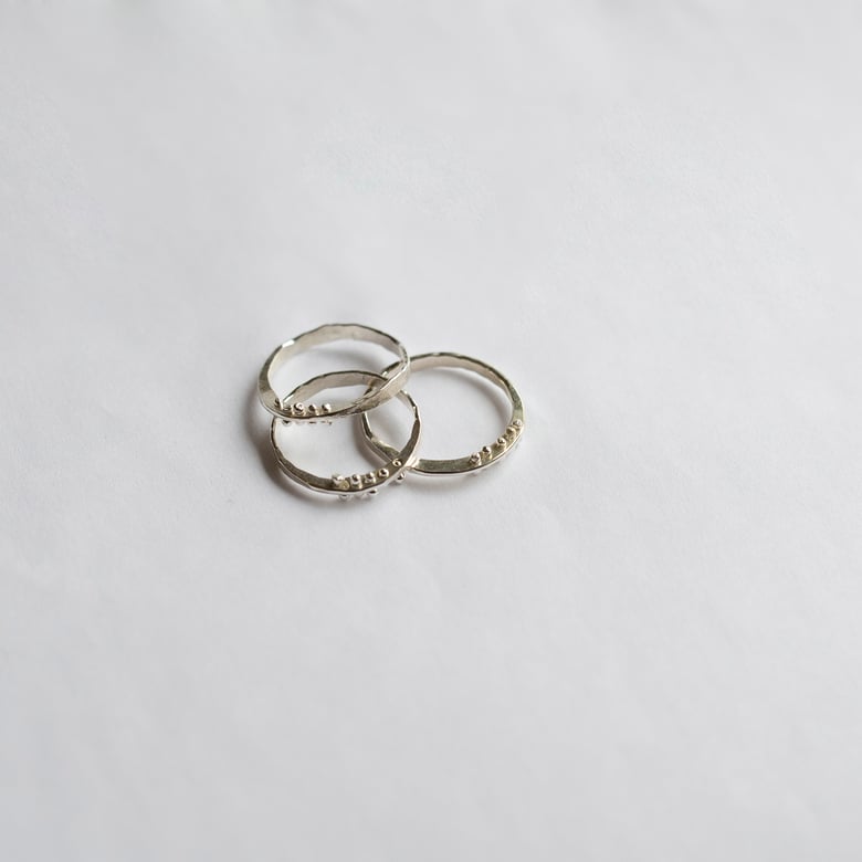 Image of Silver Petite Bit Ring