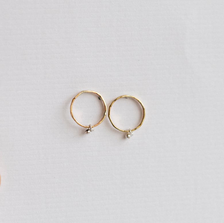 Image of Petite Bit Circle Studs