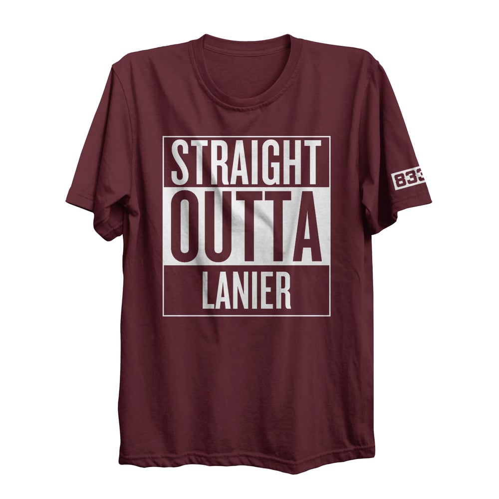 Image of LHS STRAIGHT OUTTA T-SHIRT (MAROON)