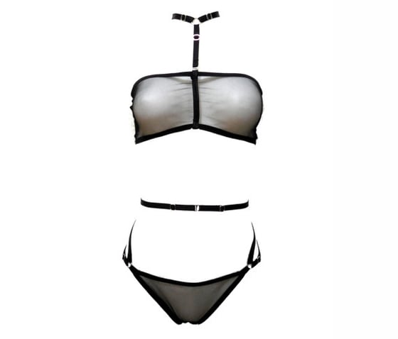 Image of Lingerie Set. See Through Bra and Panty Set