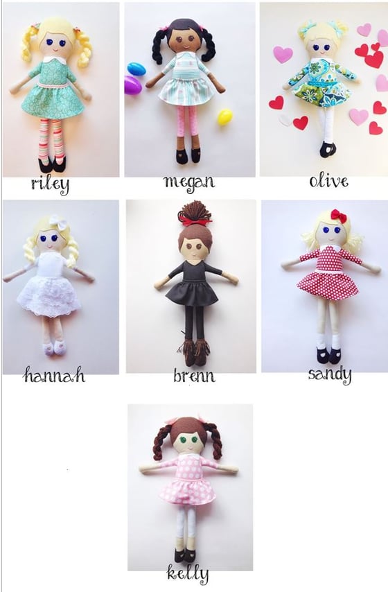 Image of Girl Dolls with Dresses