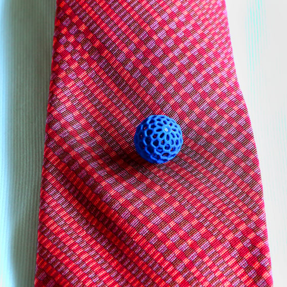 Image of 3D printed tie pin / lapel pin BEHAVE 