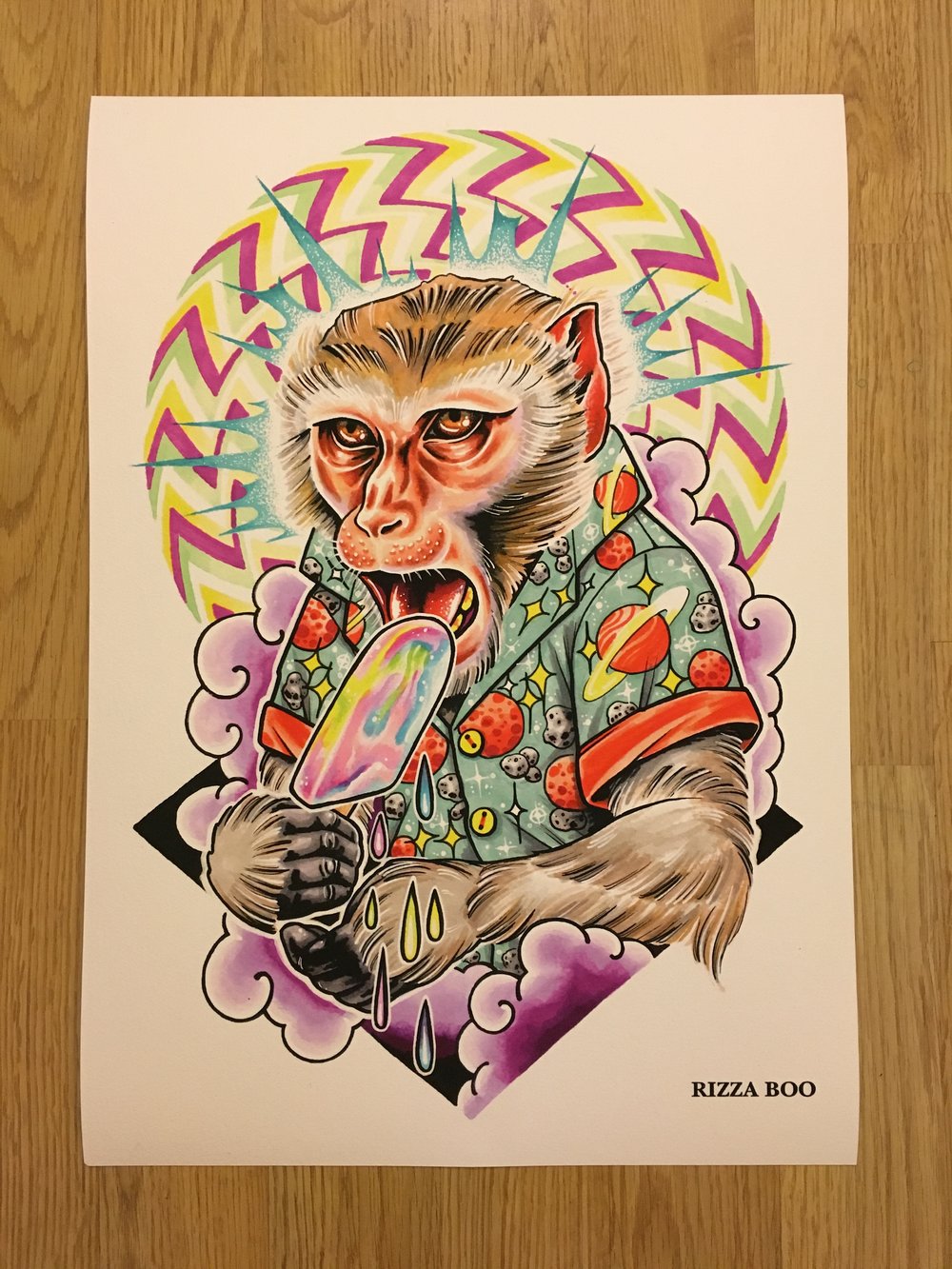 Image of Brainfreeze Macaque Zapp attack