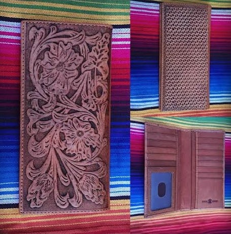 Image of Genuine Tooled Leather Wallet